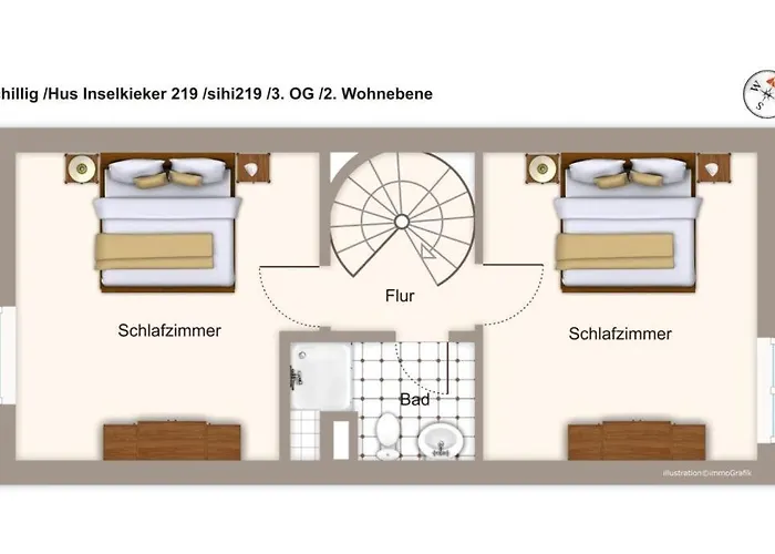 아파트 Hus Inselkieker Hus Inselkieker 219 *